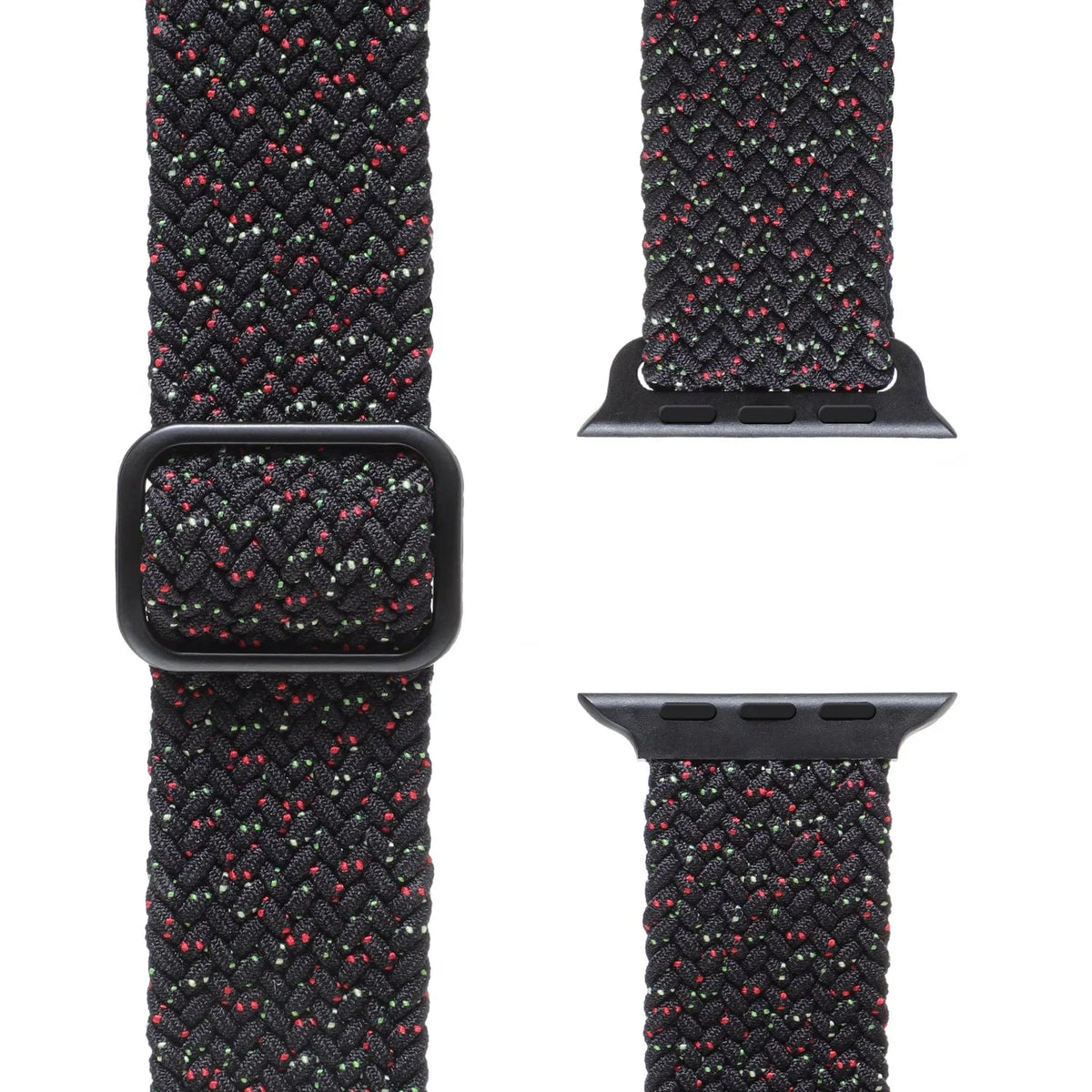 Adjustable Apple Watch Braided Loop#color_star black