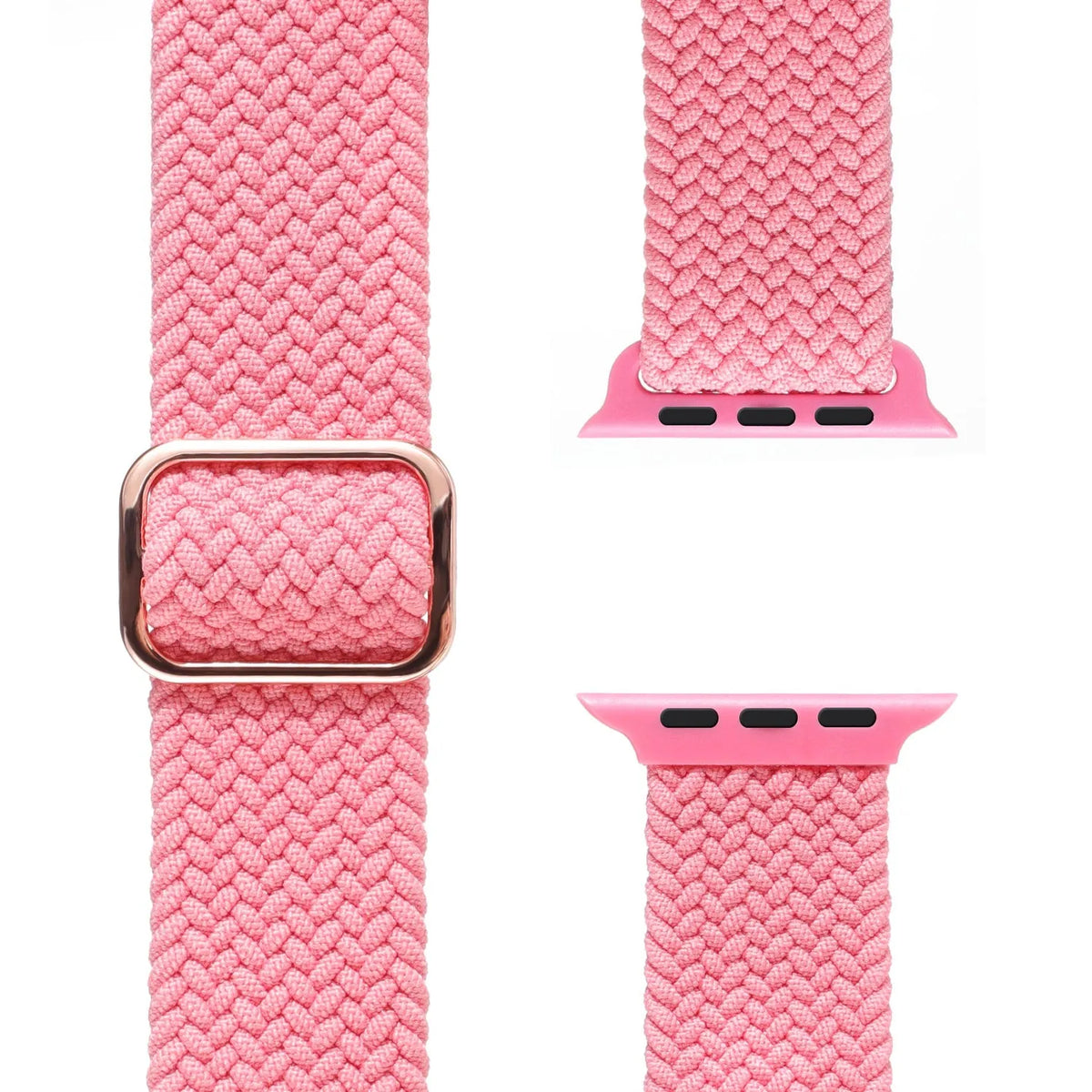 Adjustable Apple Watch Braided Loop#color_watermelon red