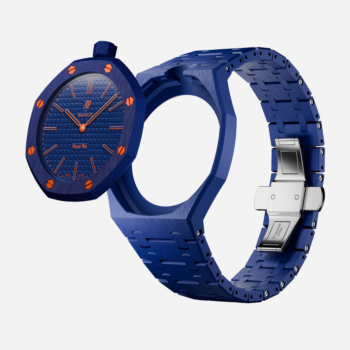 Bioceramic Bracelet & Case for AP x Swatch Royal Pop ORENJI HACHI
