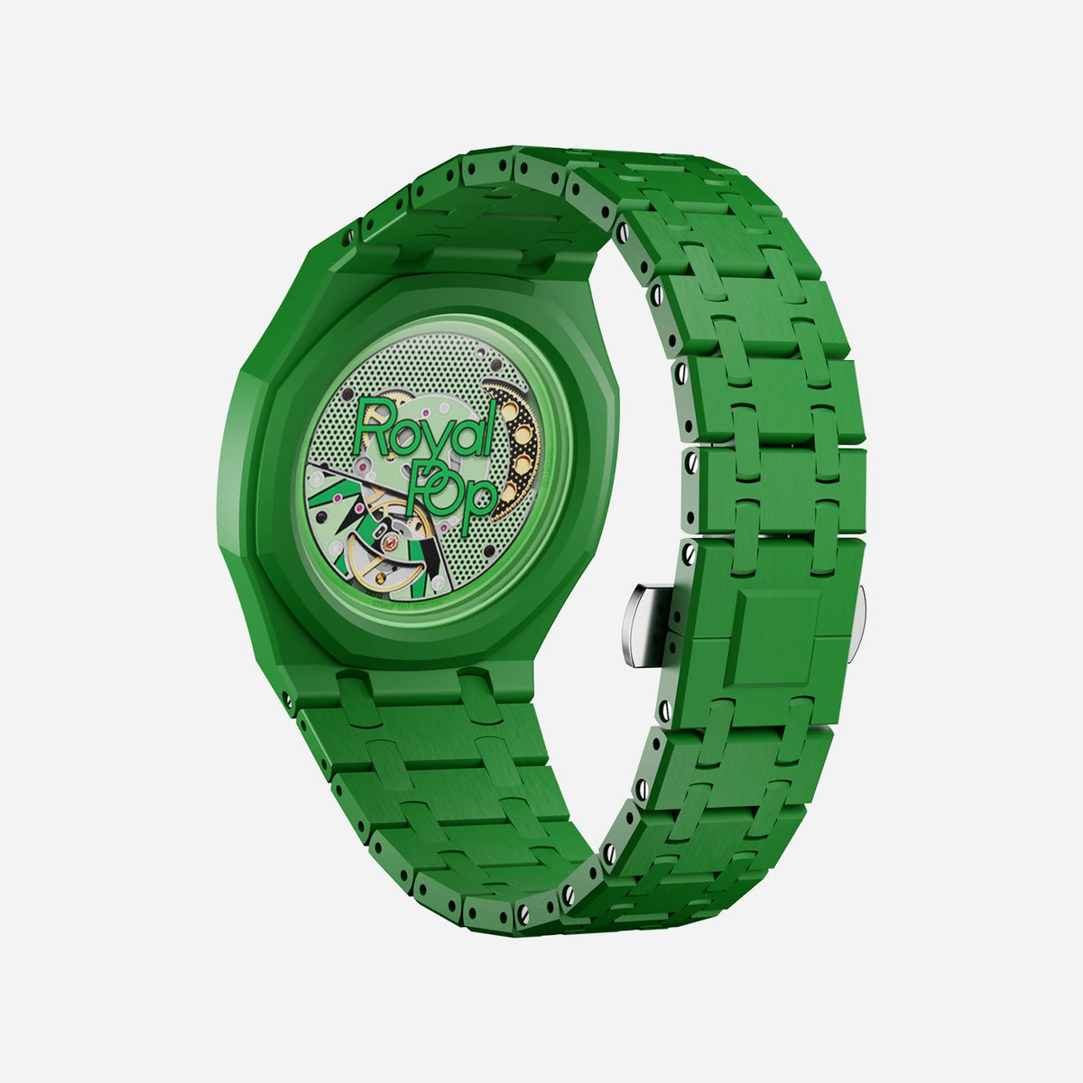 Bioceramic Bracelet & Case for AP x Swatch Royal Pop GREEN EIGHT