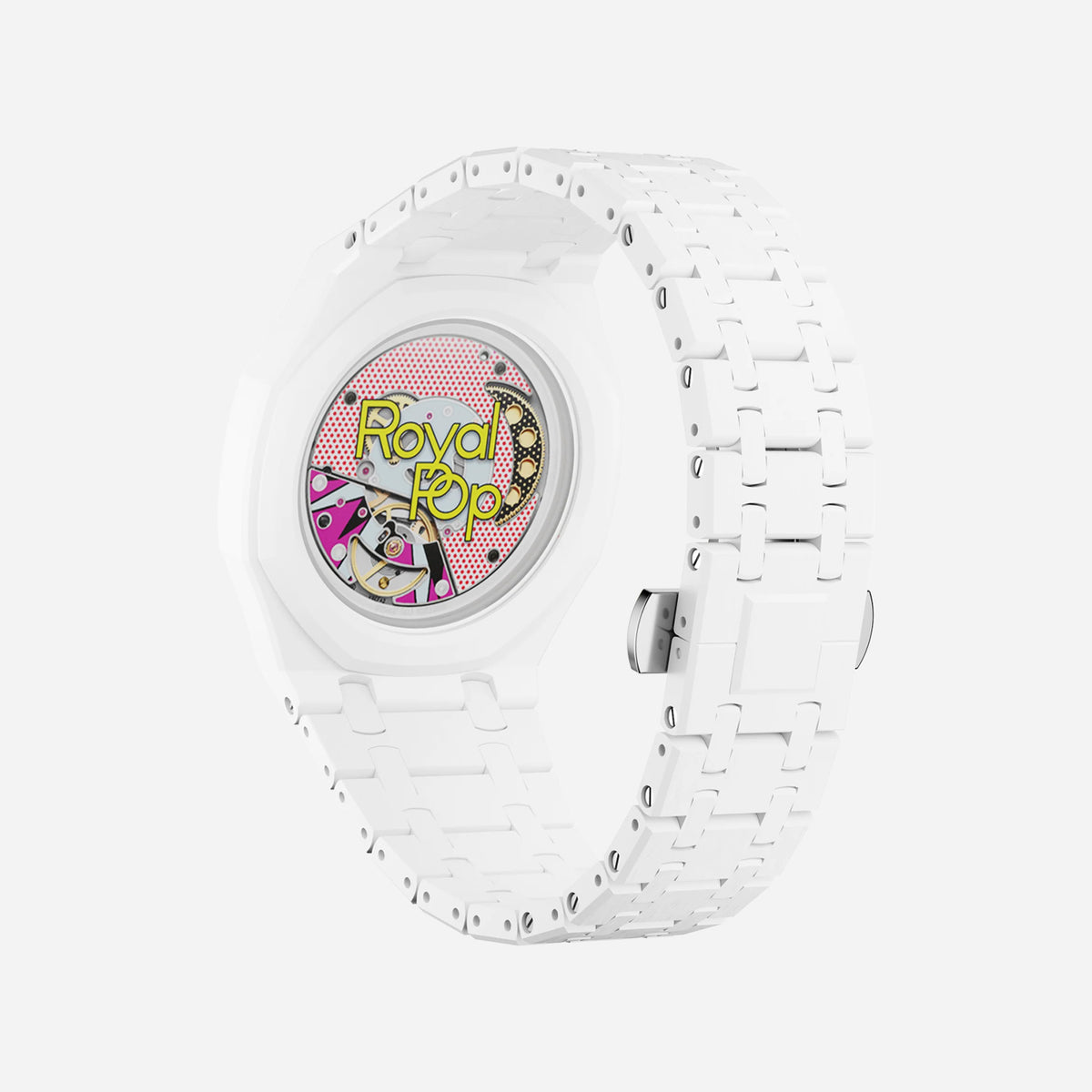 Bioceramic Bracelet & Case for AP x Swatch Royal Pop HUIT BLANC