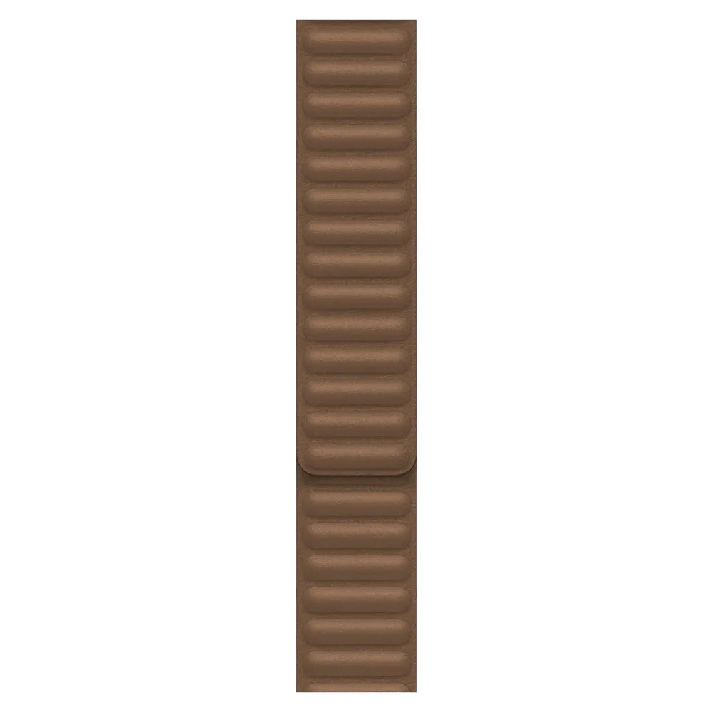 Apple Watch leather link band#color_brown