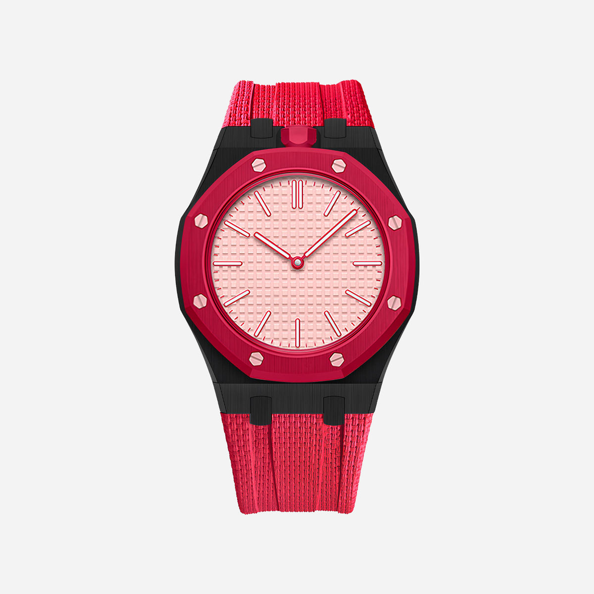 Rubber Strap & Case for AP x Swatch Royal Pop OTTO ROSSO