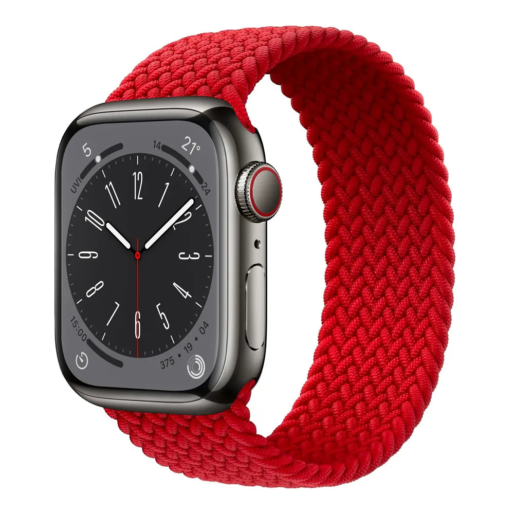 Apple Watch Braided Solo Loop - red#color_red