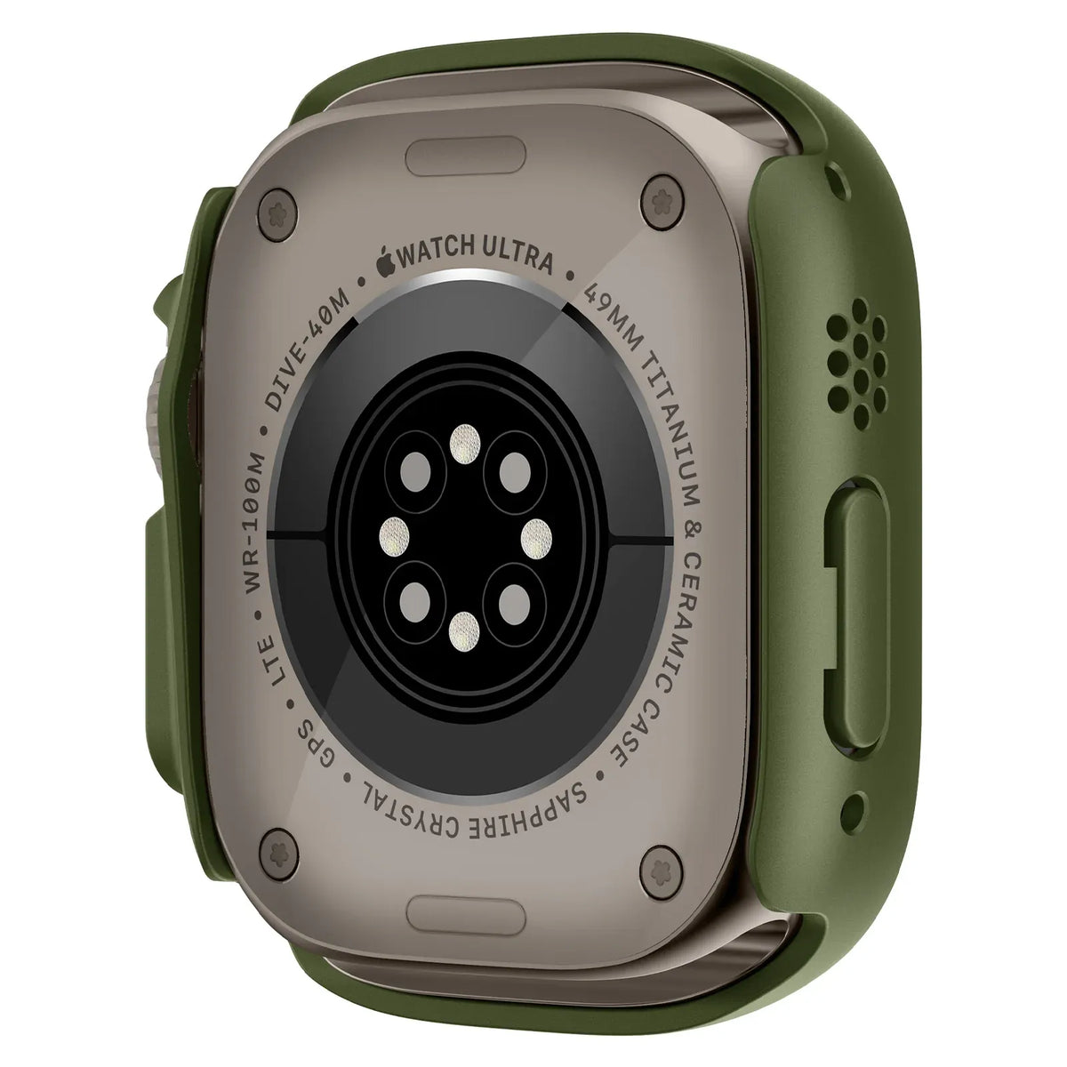 Apple Watch Ultra Screen Protector case - green#color_green
