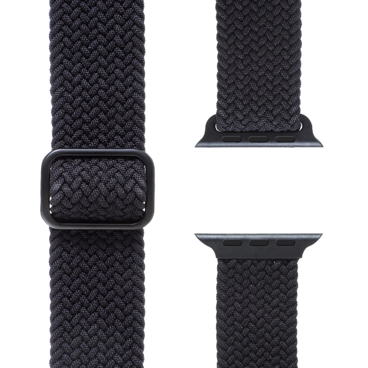 Adjustable Apple Watch Braided Loop#color_black