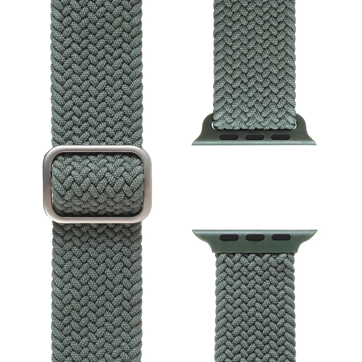Adjustable Apple Watch Braided Loop#color_green