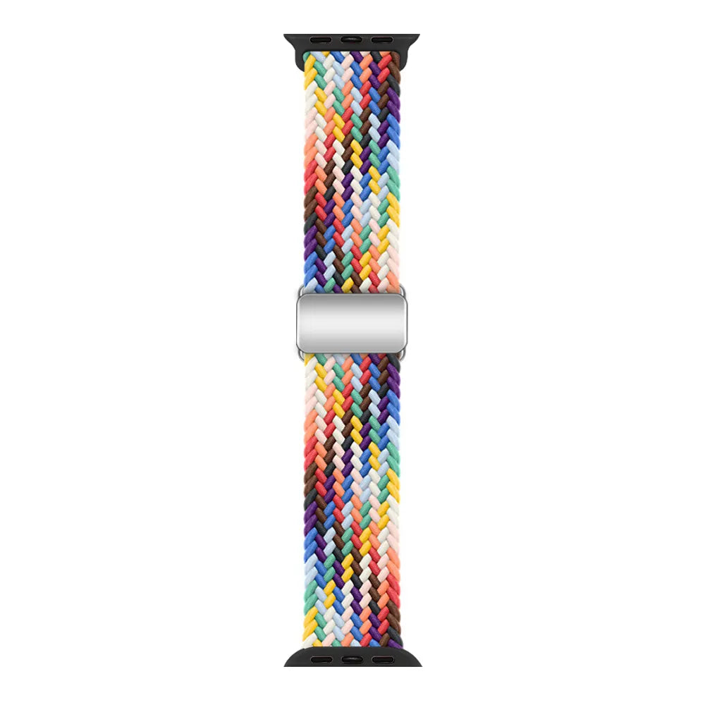 Apple Watch Magnetic Buckle Braided Loop#color_colorful