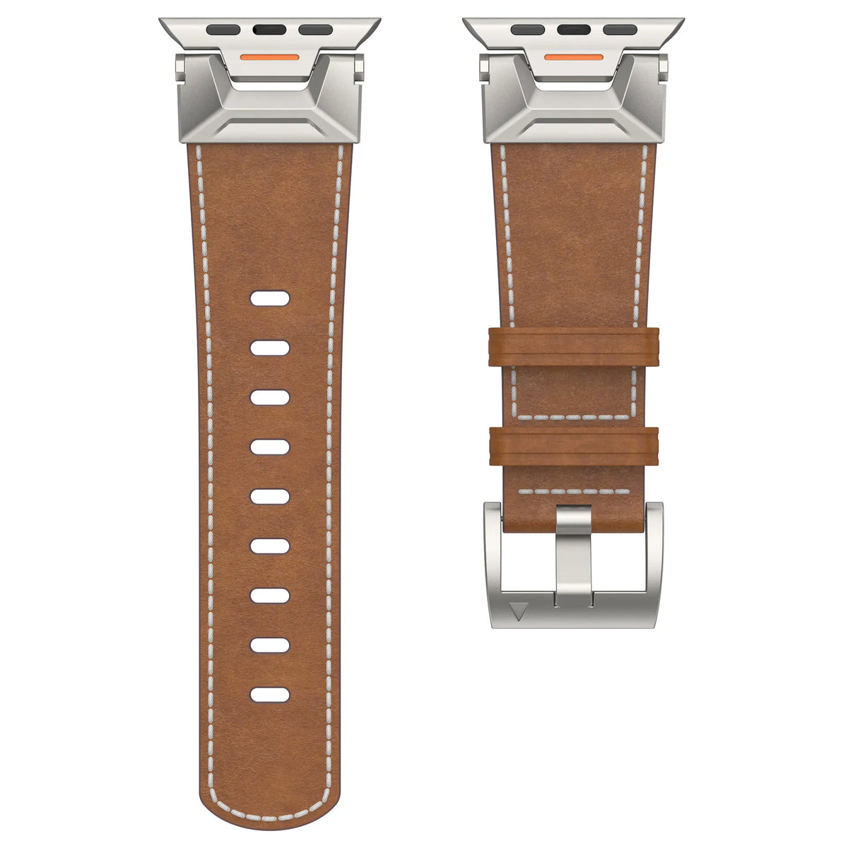 Apple Watch Ultra mech band#color_titanium brown