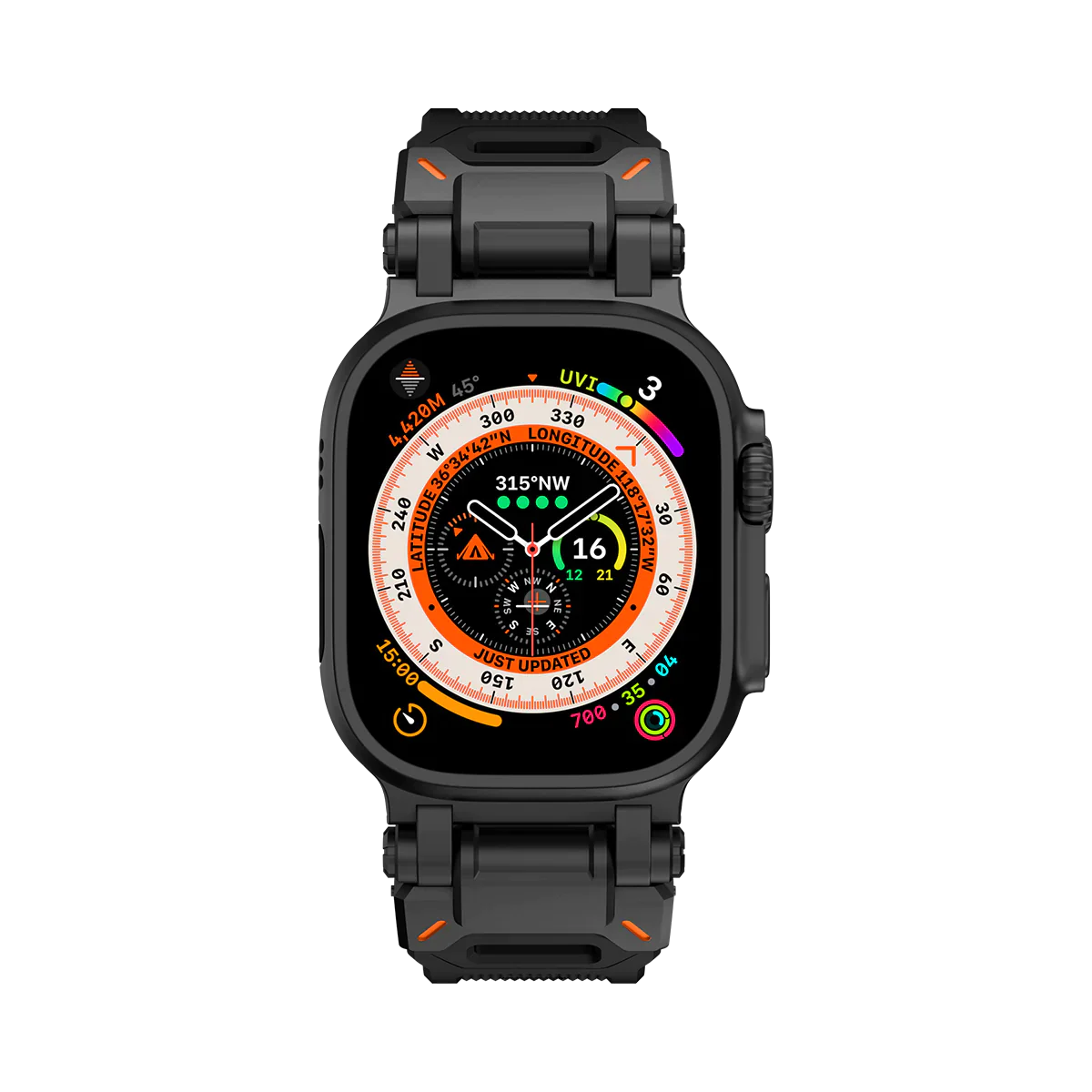 Apple Watch Ultra mech band#color_black black