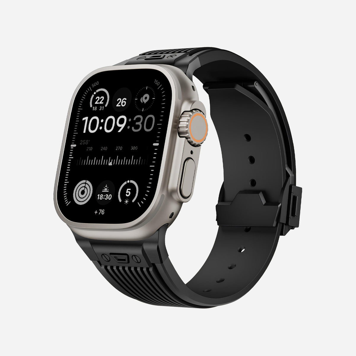 Apple Watch Ultra silicone 
band#color_black
