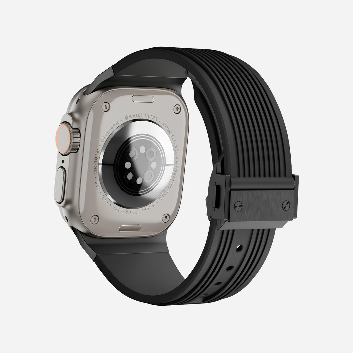 Apple Watch Ultra silicone 
band#color_black