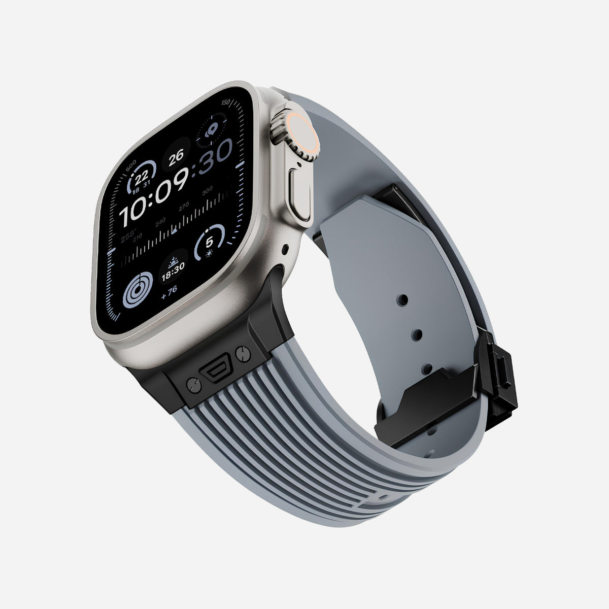 Apple Watch Ultra silicone 
band#color_gray
