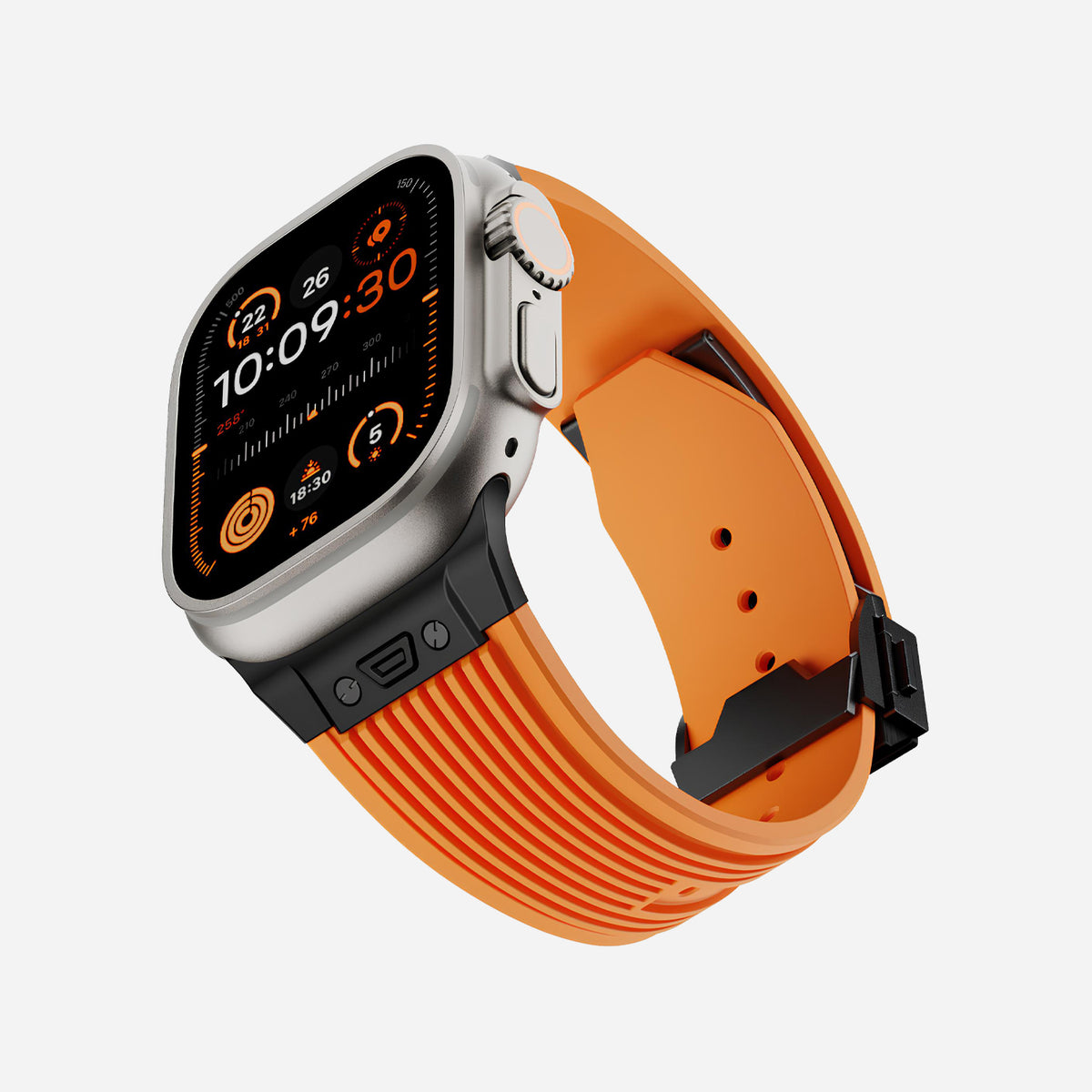 Apple Watch Ultra silicone 
band#color_orange
