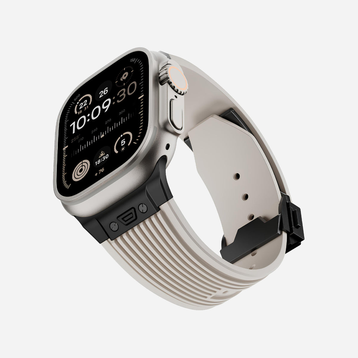Apple Watch Ultra silicone 
band#color_stone