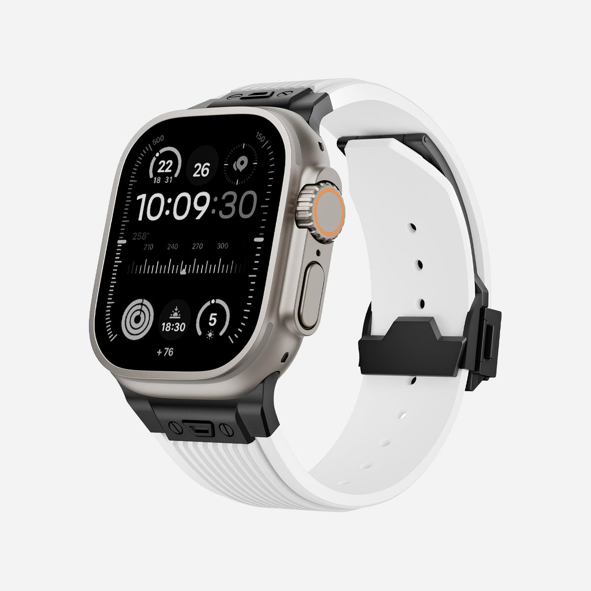 Apple Watch Ultra silicone 
band#color_white