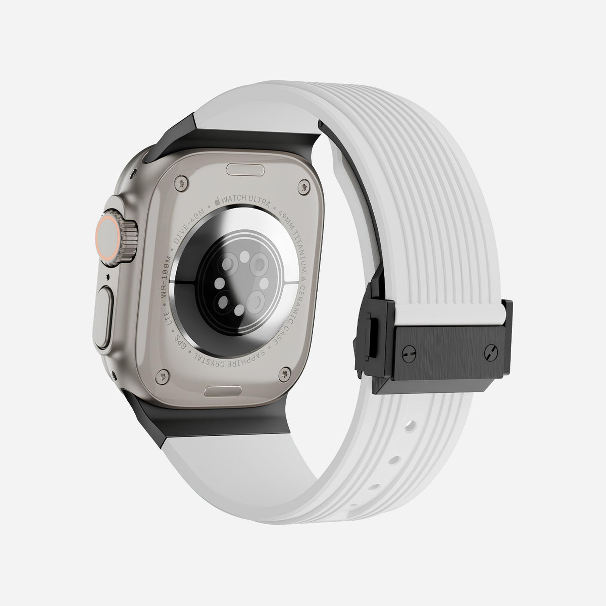 Apple Watch Ultra silicone 
band#color_white