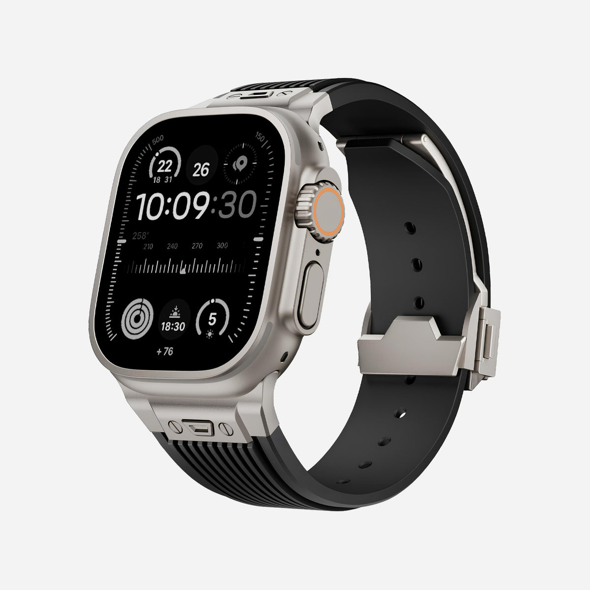 Apple Watch Ultra silicone 
band#color_black