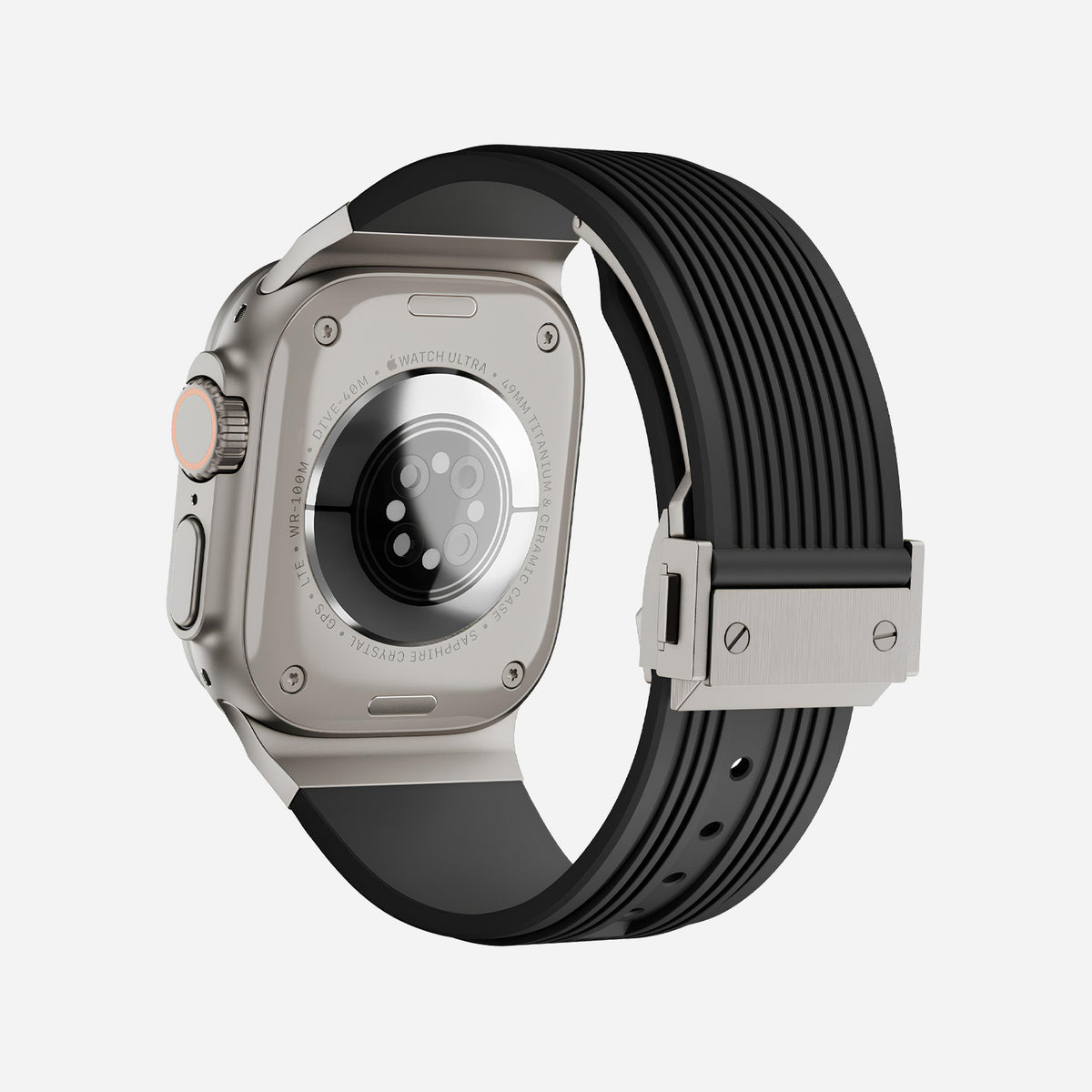Apple Watch Ultra silicone 
band#color_black