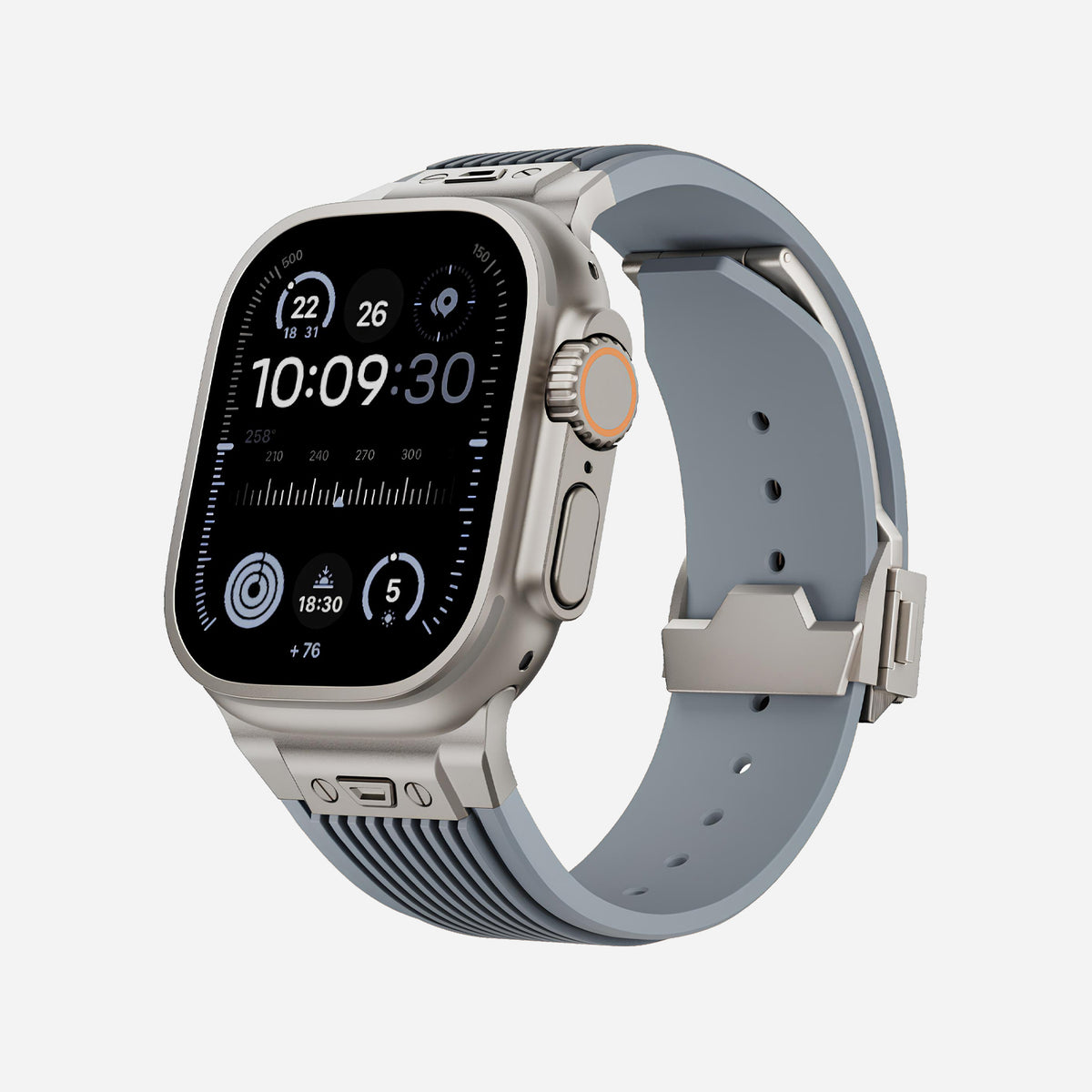Apple Watch Ultra silicone 
band#color_gray