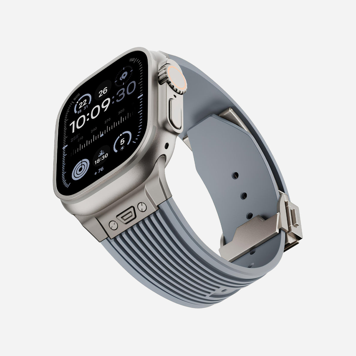 Apple Watch Ultra silicone 
band#color_gray