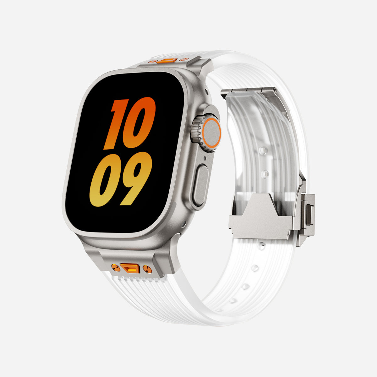 Apple Watch Ultra silicone band#color_ice white