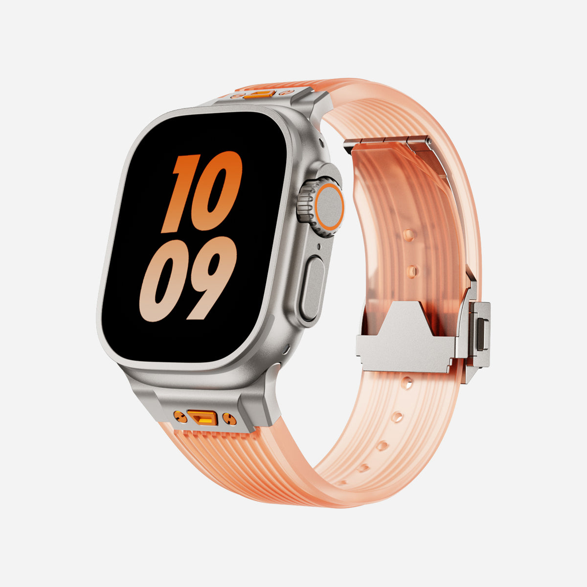 Apple Watch Ultra silicone band#color_light orange