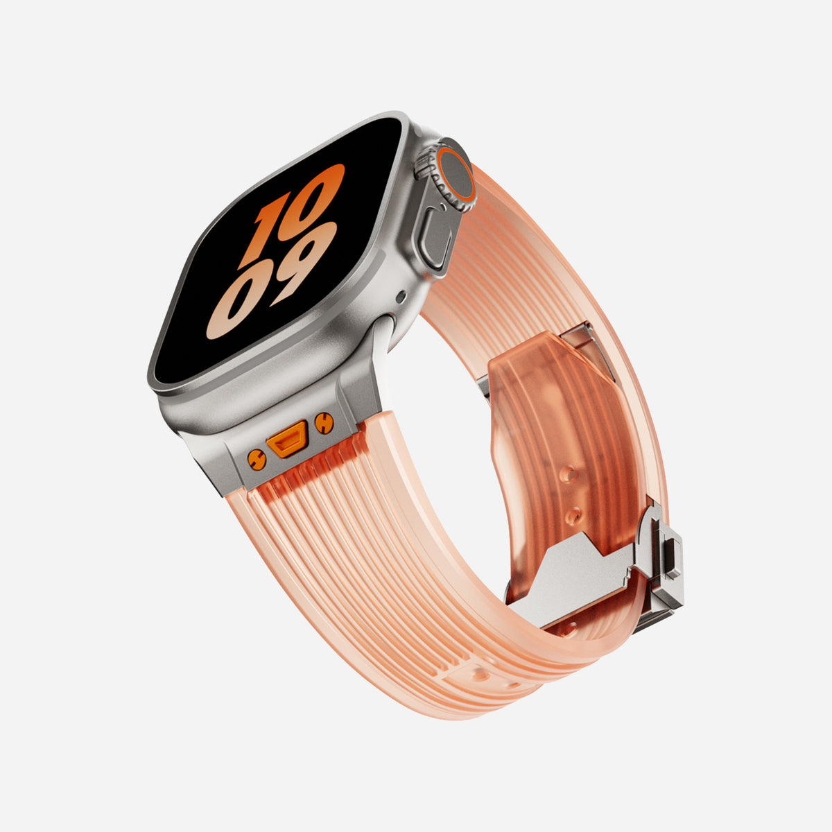 Apple Watch Ultra silicone band#color_light orange