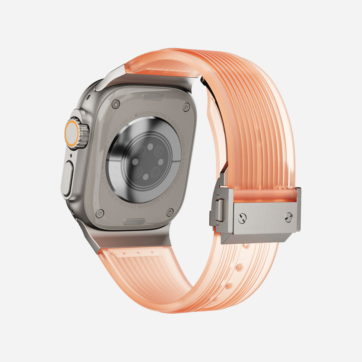 Apple Watch Ultra silicone band#color_light orange