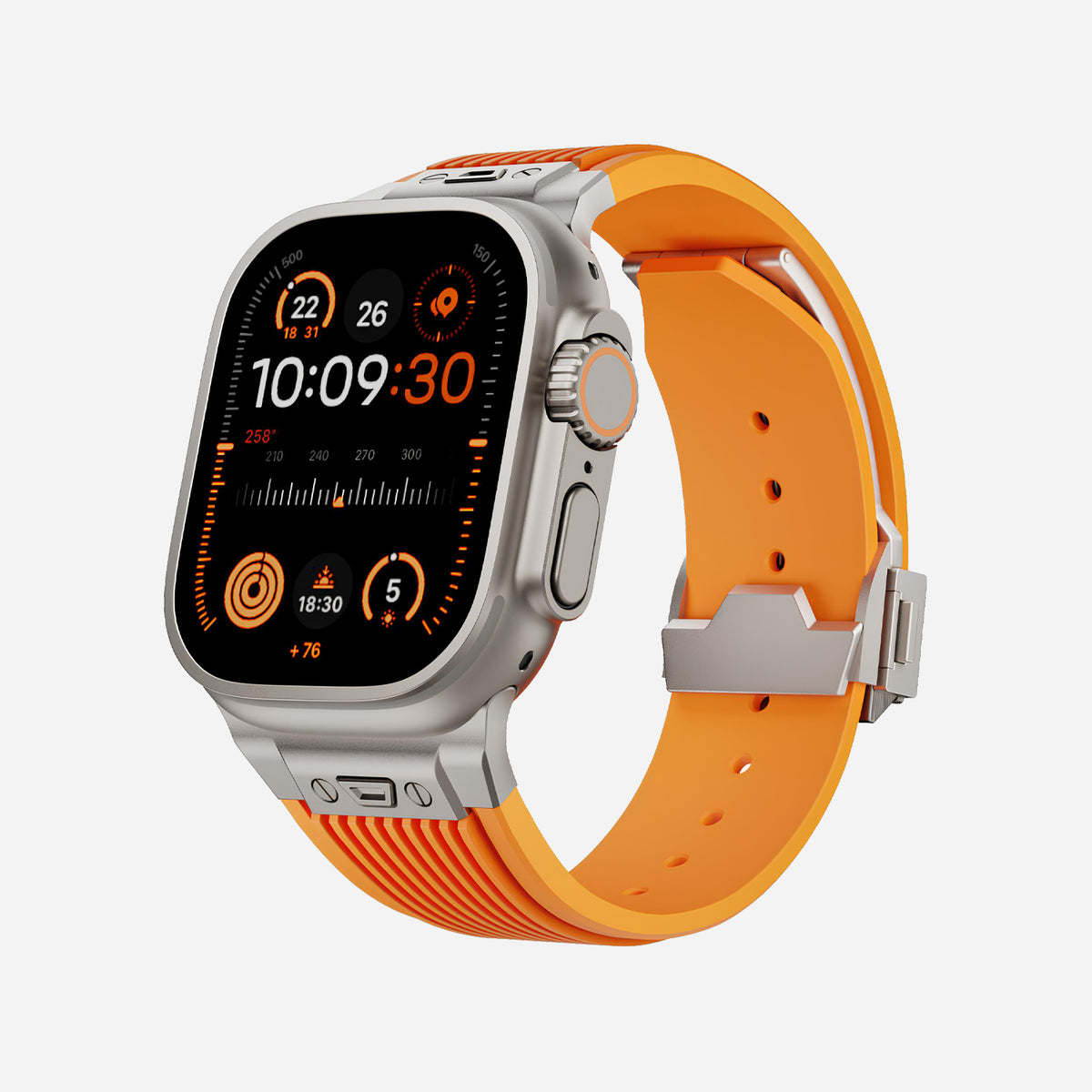 Apple Watch Ultra silicone 
band#color_orange