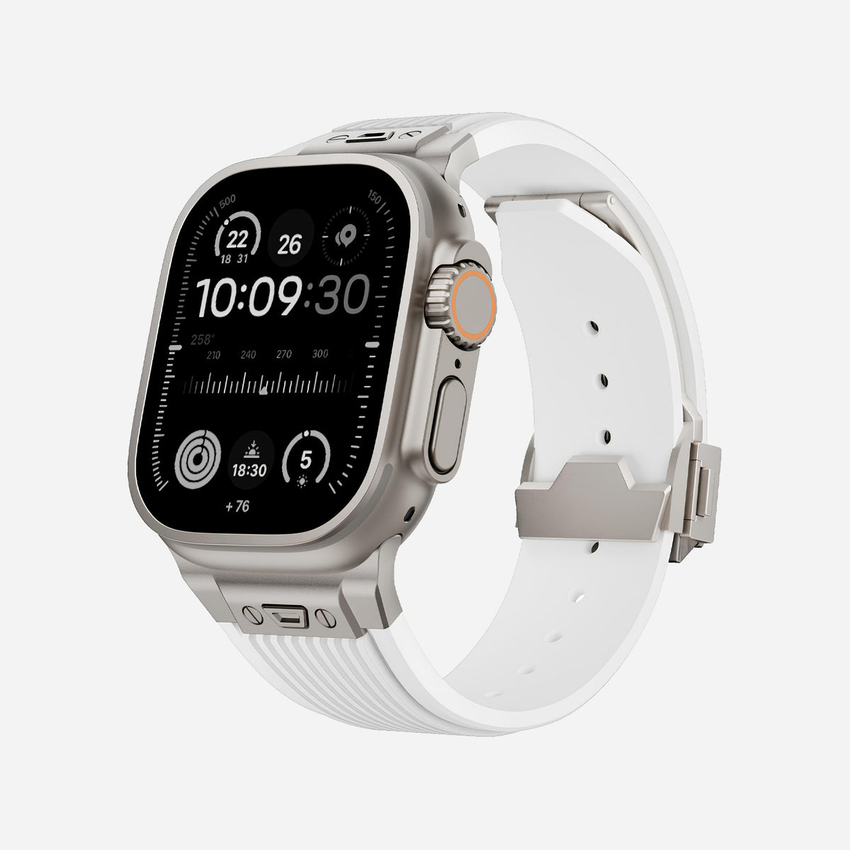 Apple Watch Ultra silicone 
band#color_white