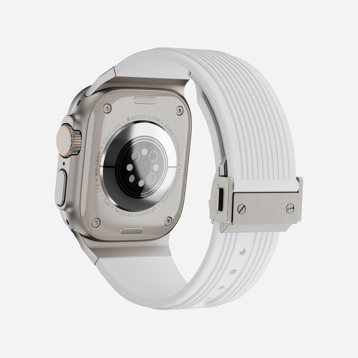 Apple Watch Ultra silicone 
band#color_white