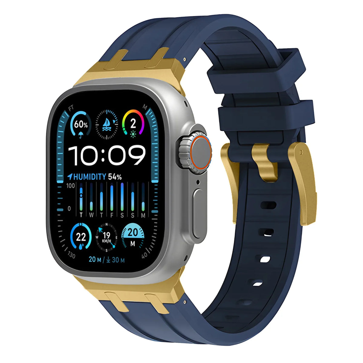 Apple Watch Ultra silicone band#color_navy blue
