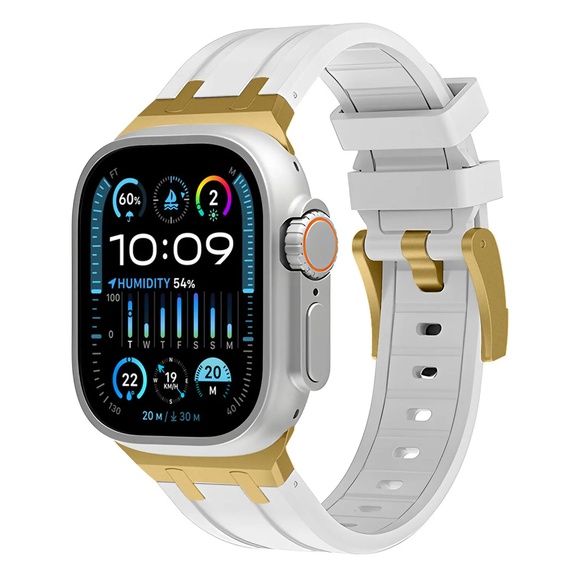 Apple Watch Ultra silicone band#color_white