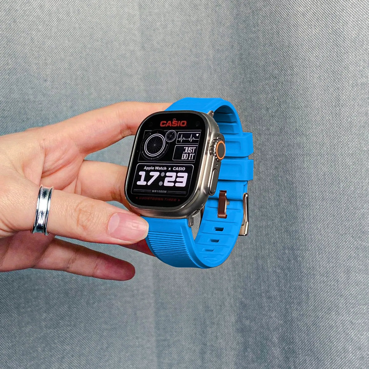 Apple Watch rugged band#color_Electric Blue