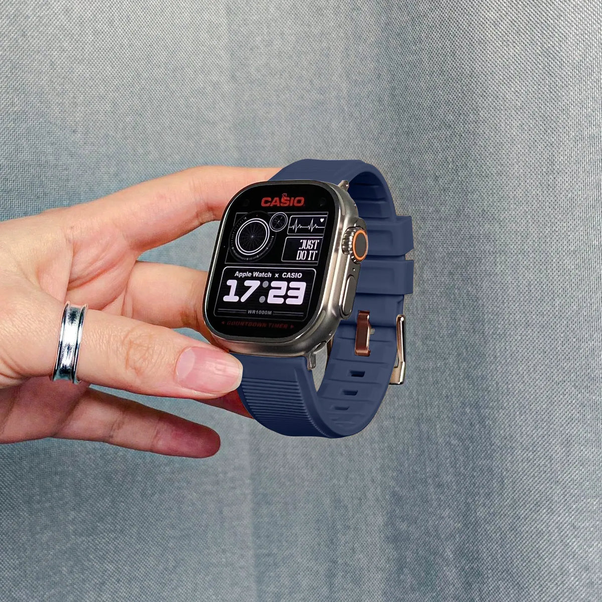 Apple Watch rugged band#color_navy blue