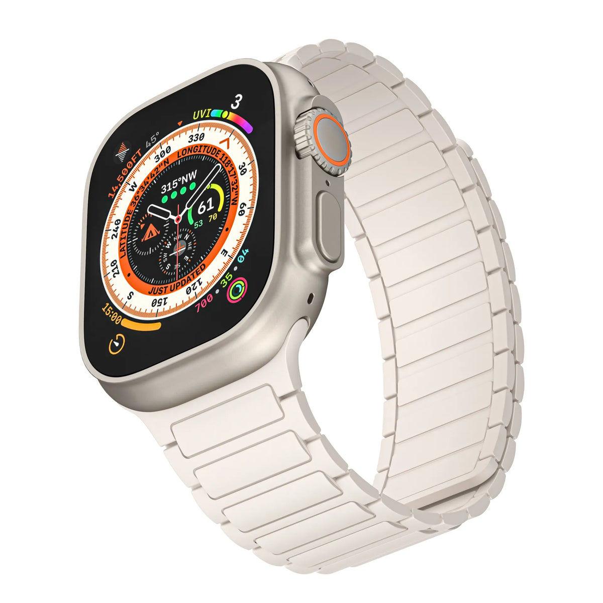 Apple Watch silicone strap#color_starlight