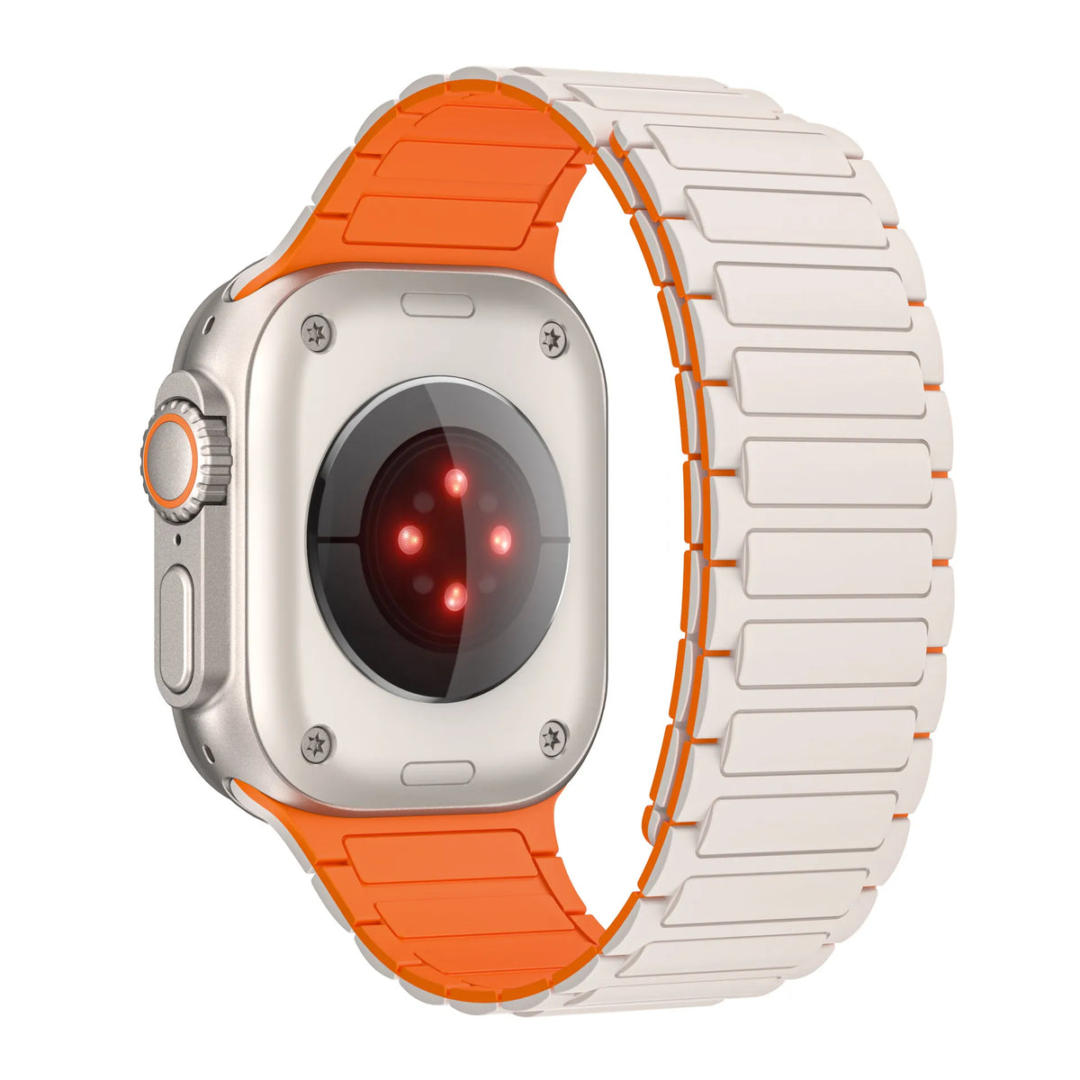 Apple Watch silicone strap#color_starlight orange