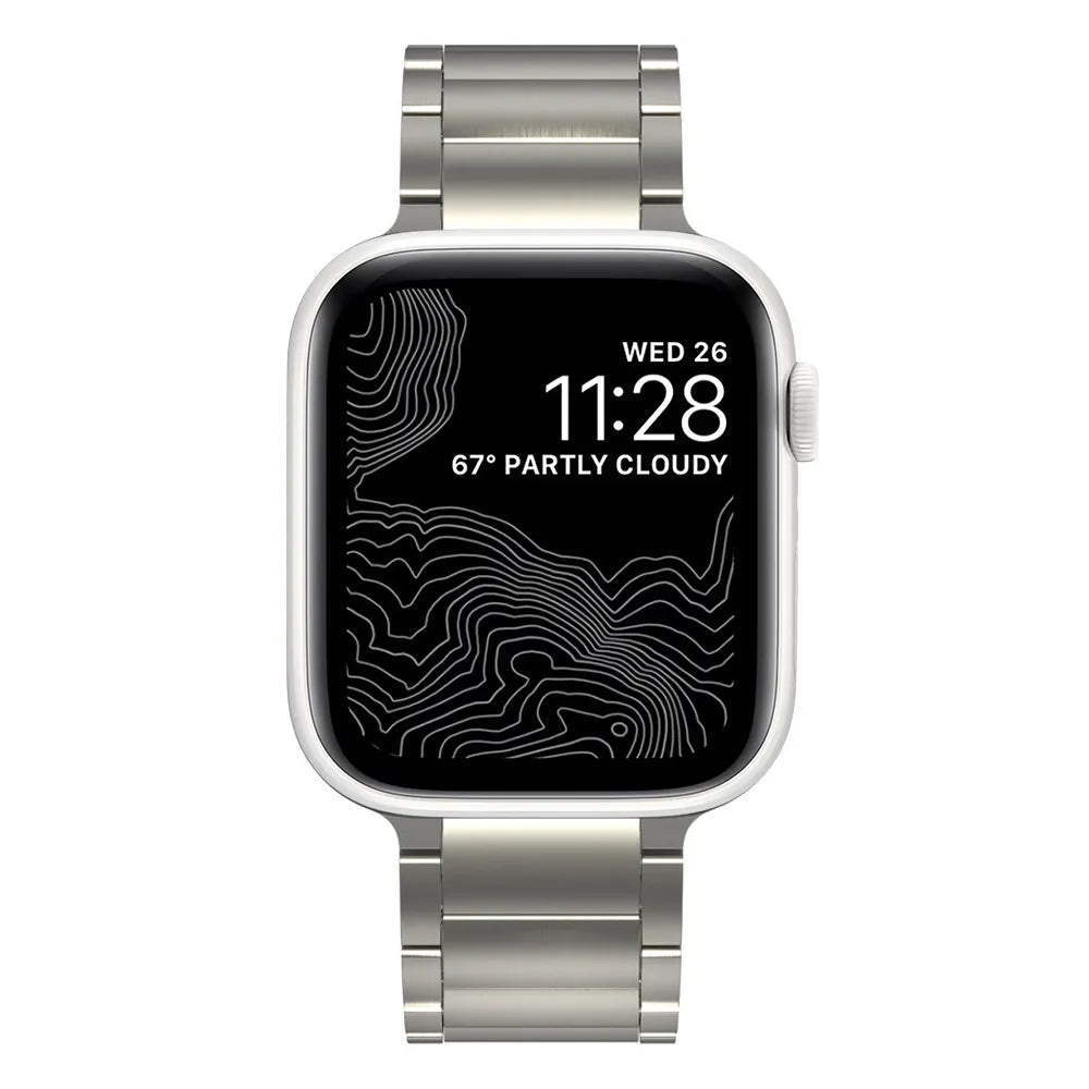 Titanium Apple Watch band#color_titanium