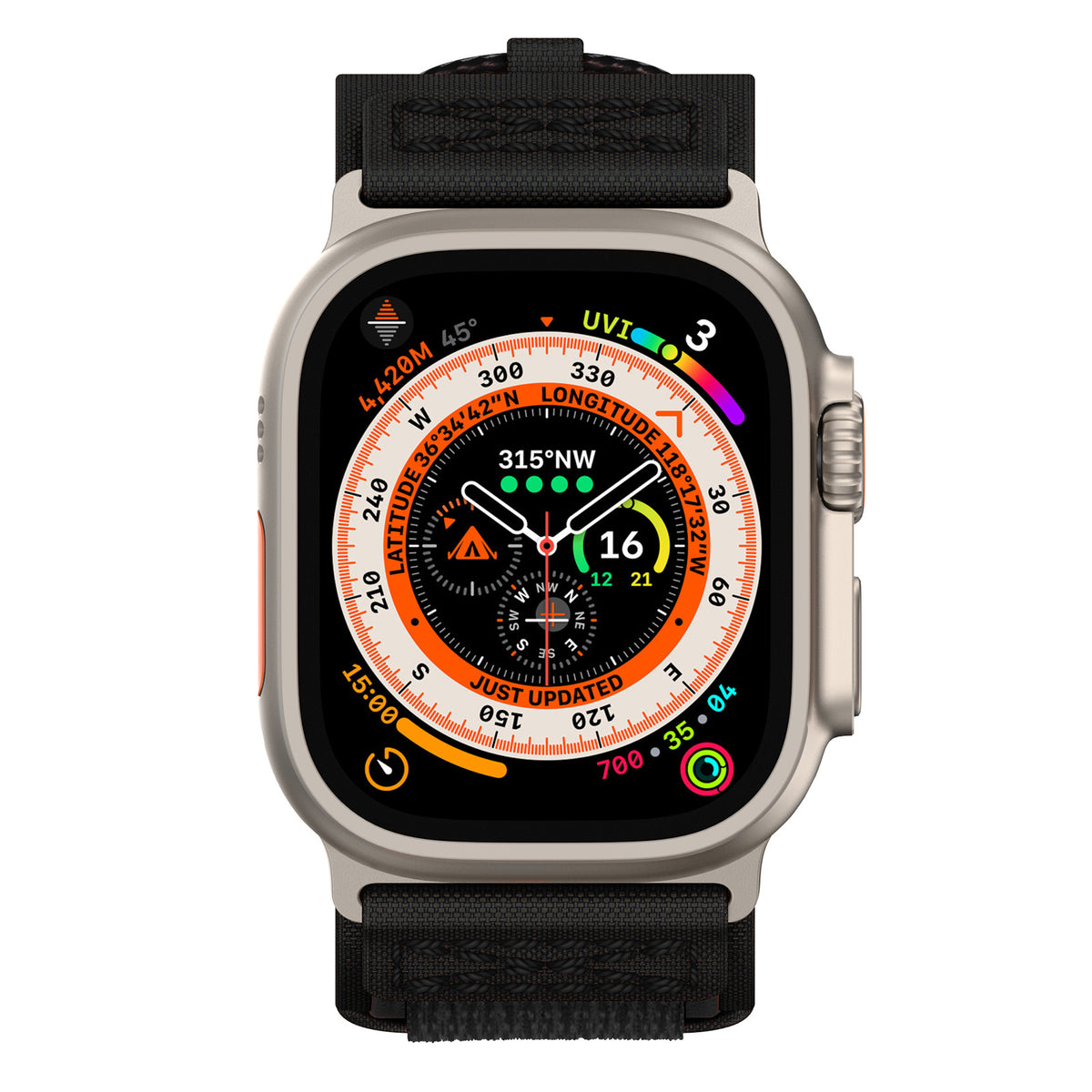 Apple Watch nylon band#color_black