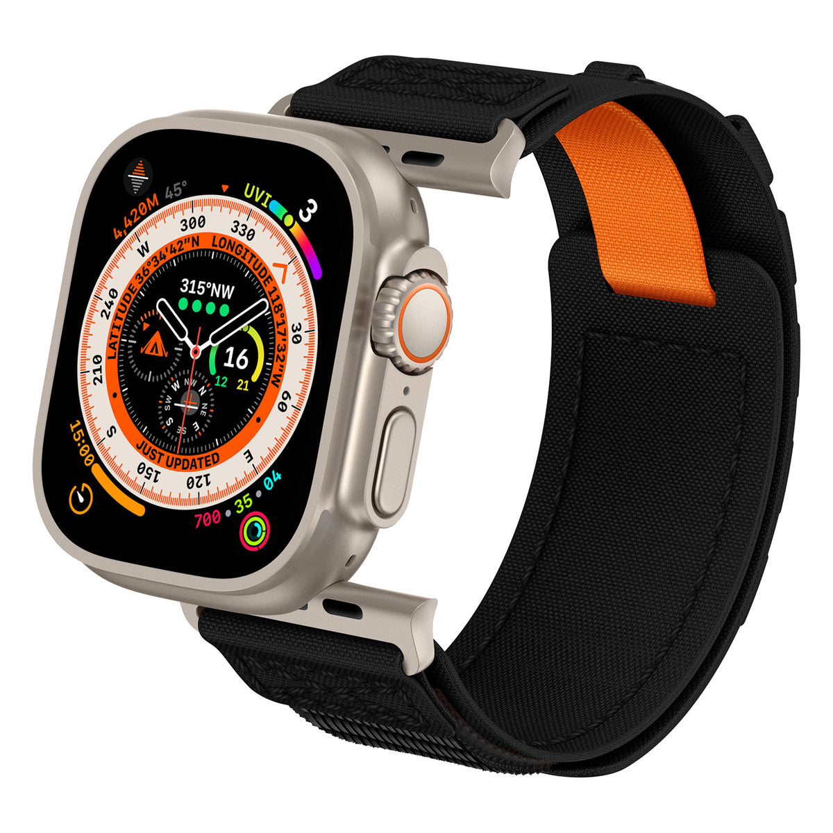Apple Watch nylon band#color_black