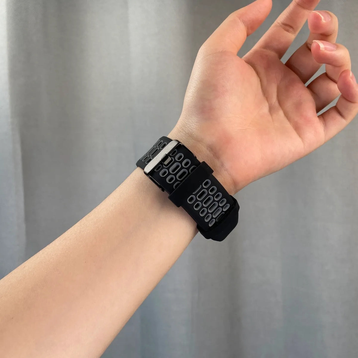 Apple Watch silicone band#color_black
