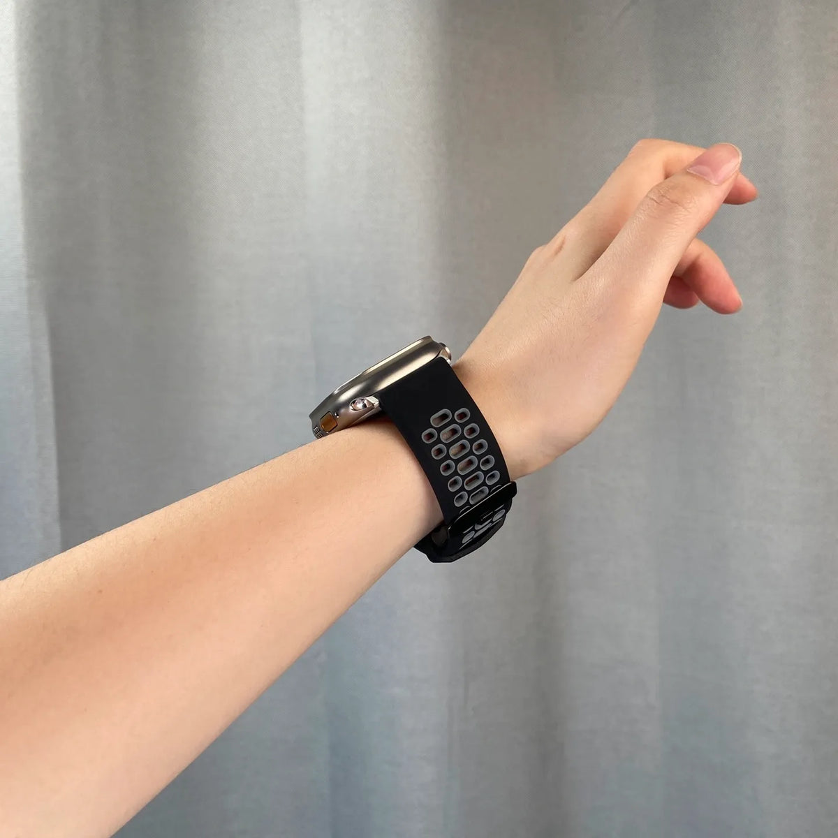Apple Watch silicone band#color_black