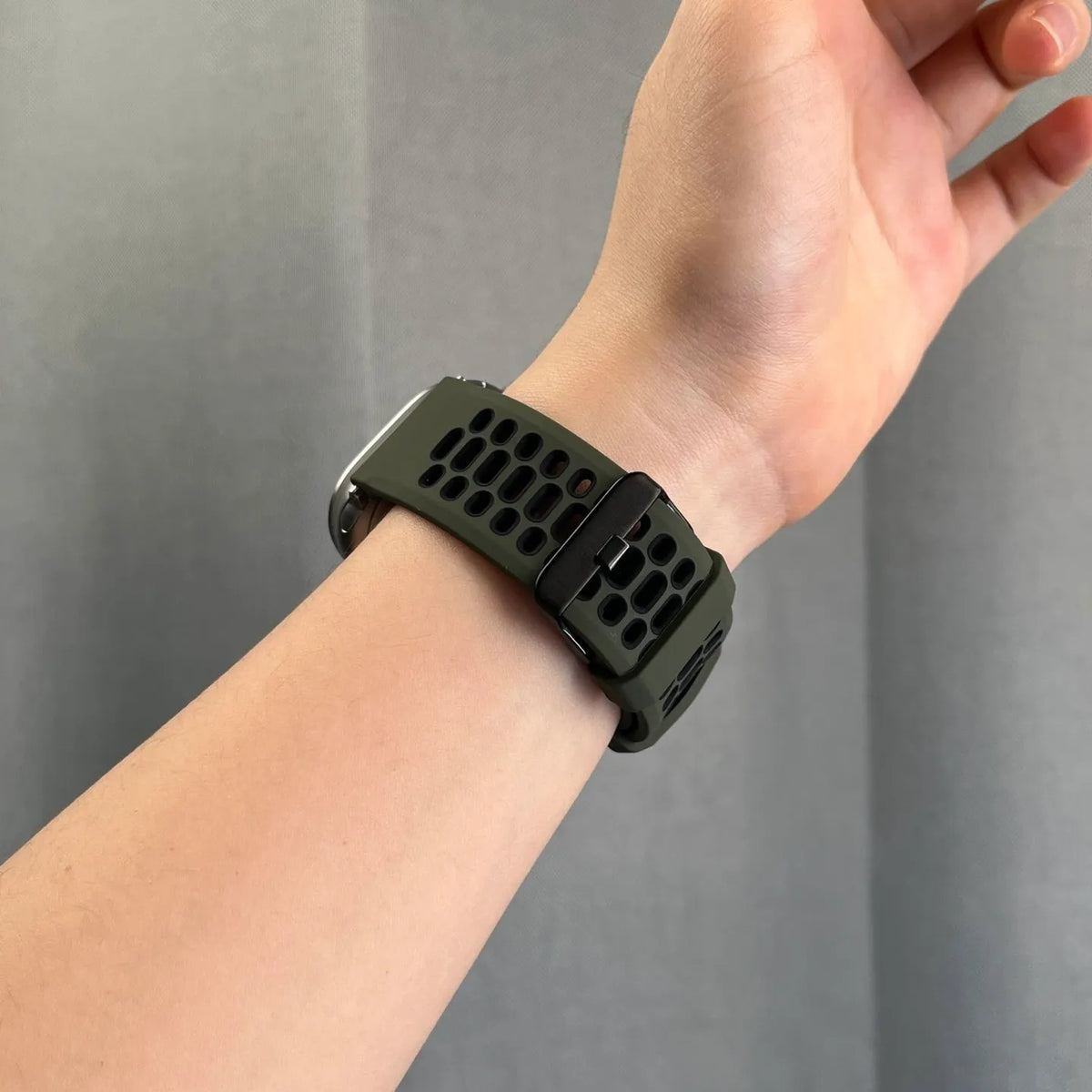 Apple Watch silicone band#color_dark green