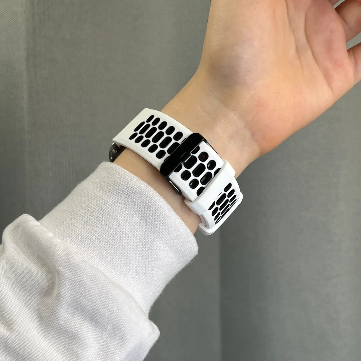 Apple Watch silicone band#color_white