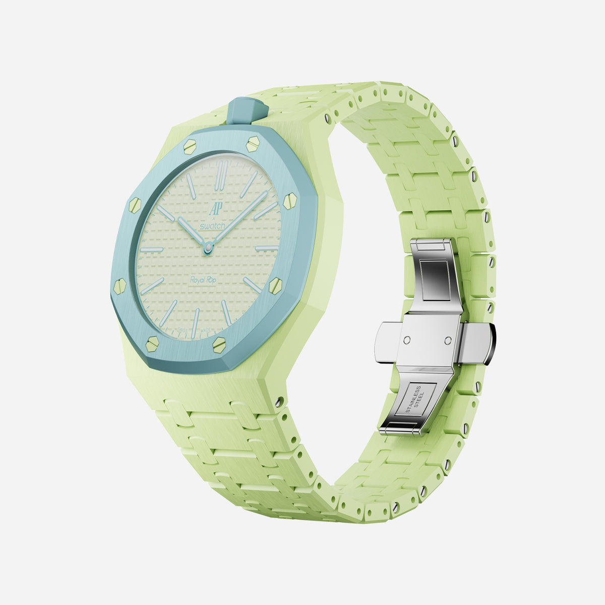 Bioceramic Bracelet & Case for AP x Swatch Royal Pop BLAUE ACHT