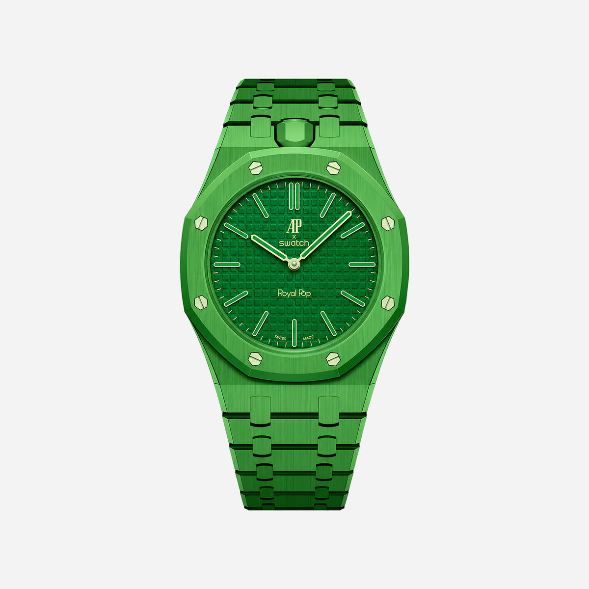 Bioceramic Bracelet & Case for AP x Swatch Royal Pop GREEN EIGHT