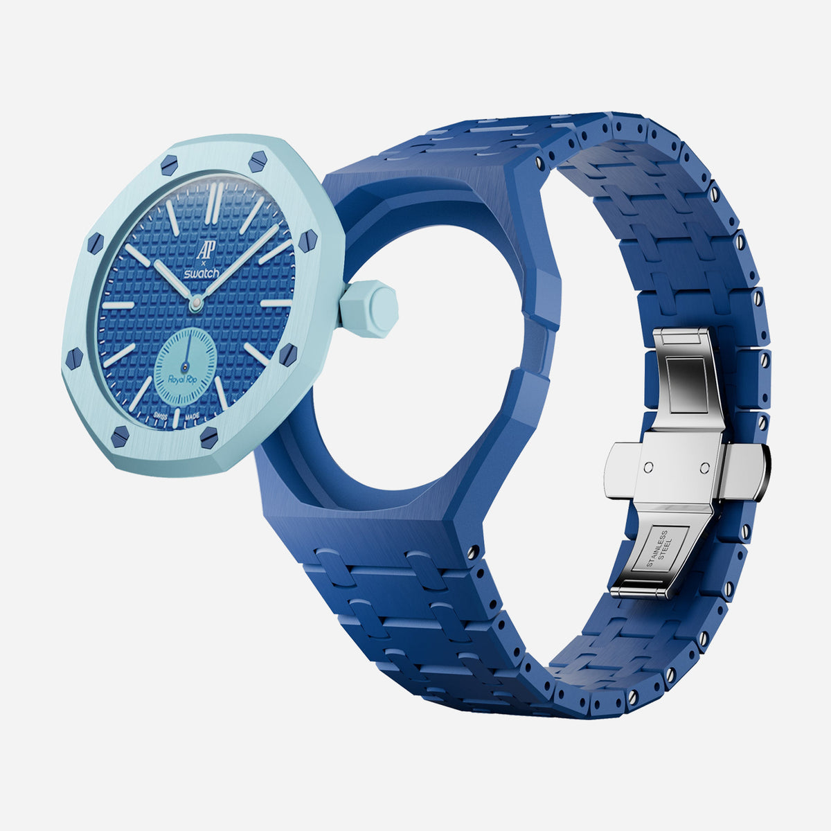 Bioceramic Bracelet & Case for AP x Swatch Royal Pop LAN BA
