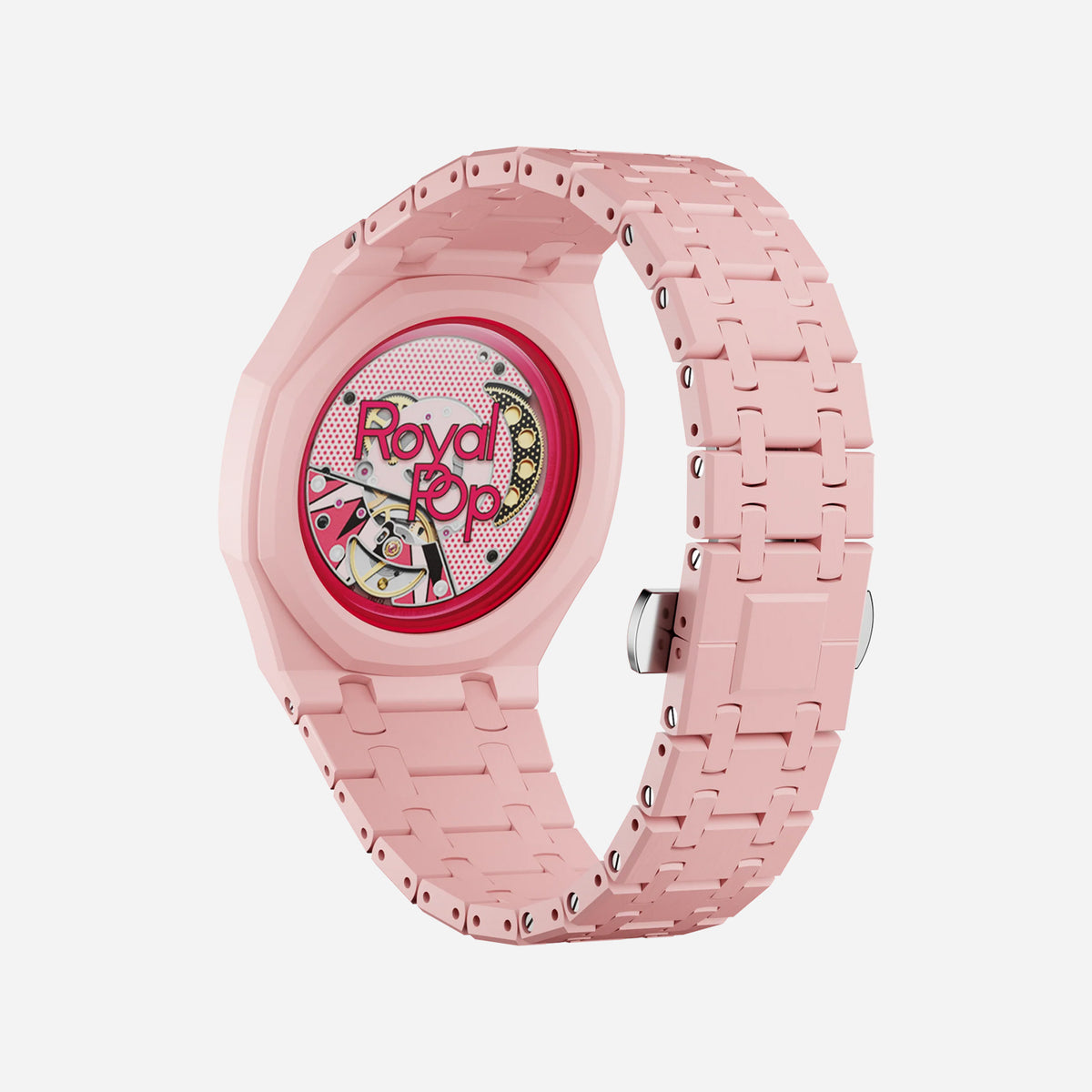 Bioceramic Bracelet & Case for AP x Swatch Royal Pop OTTO ROSSO