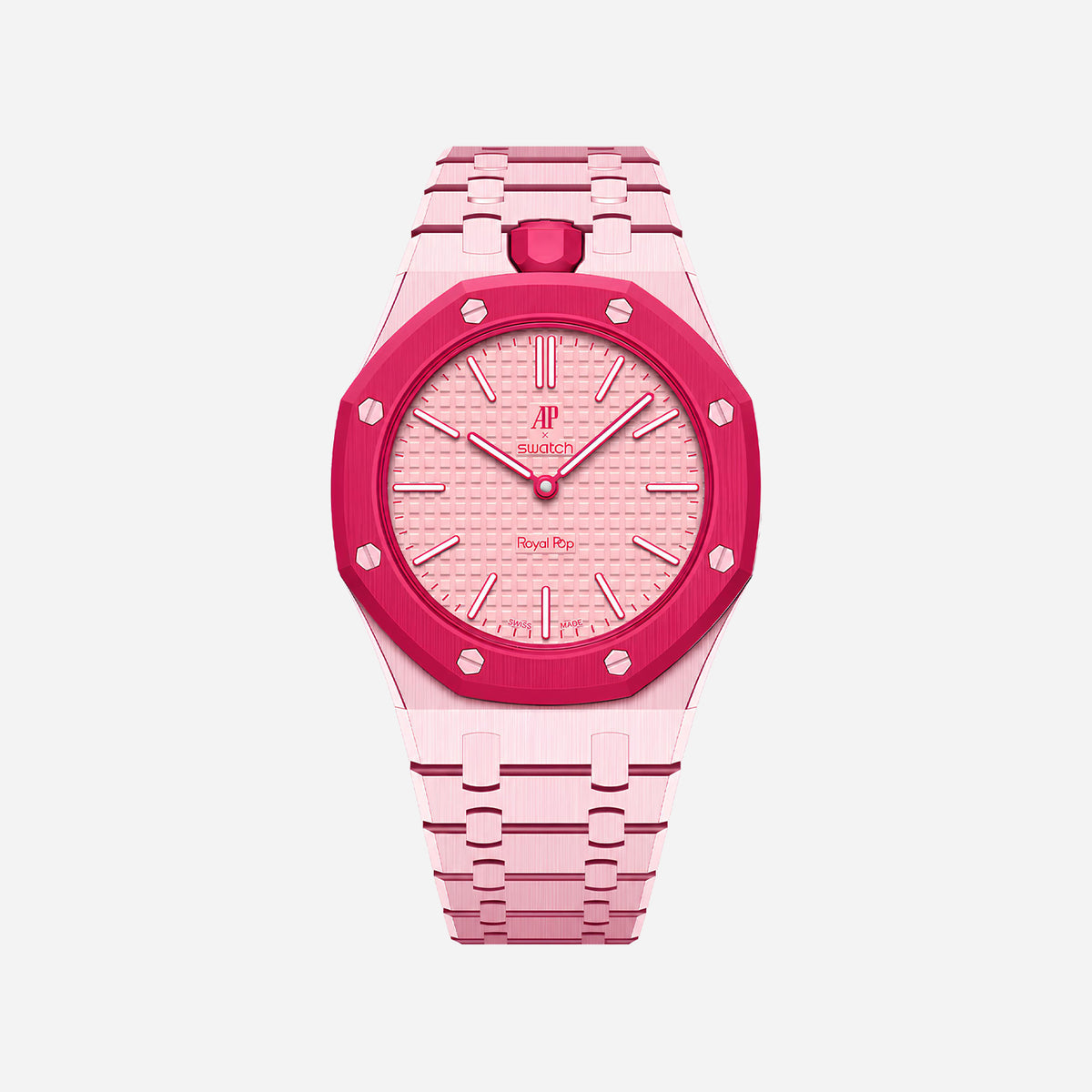 Bioceramic Bracelet & Case for AP x Swatch Royal Pop OTTO ROSSO
